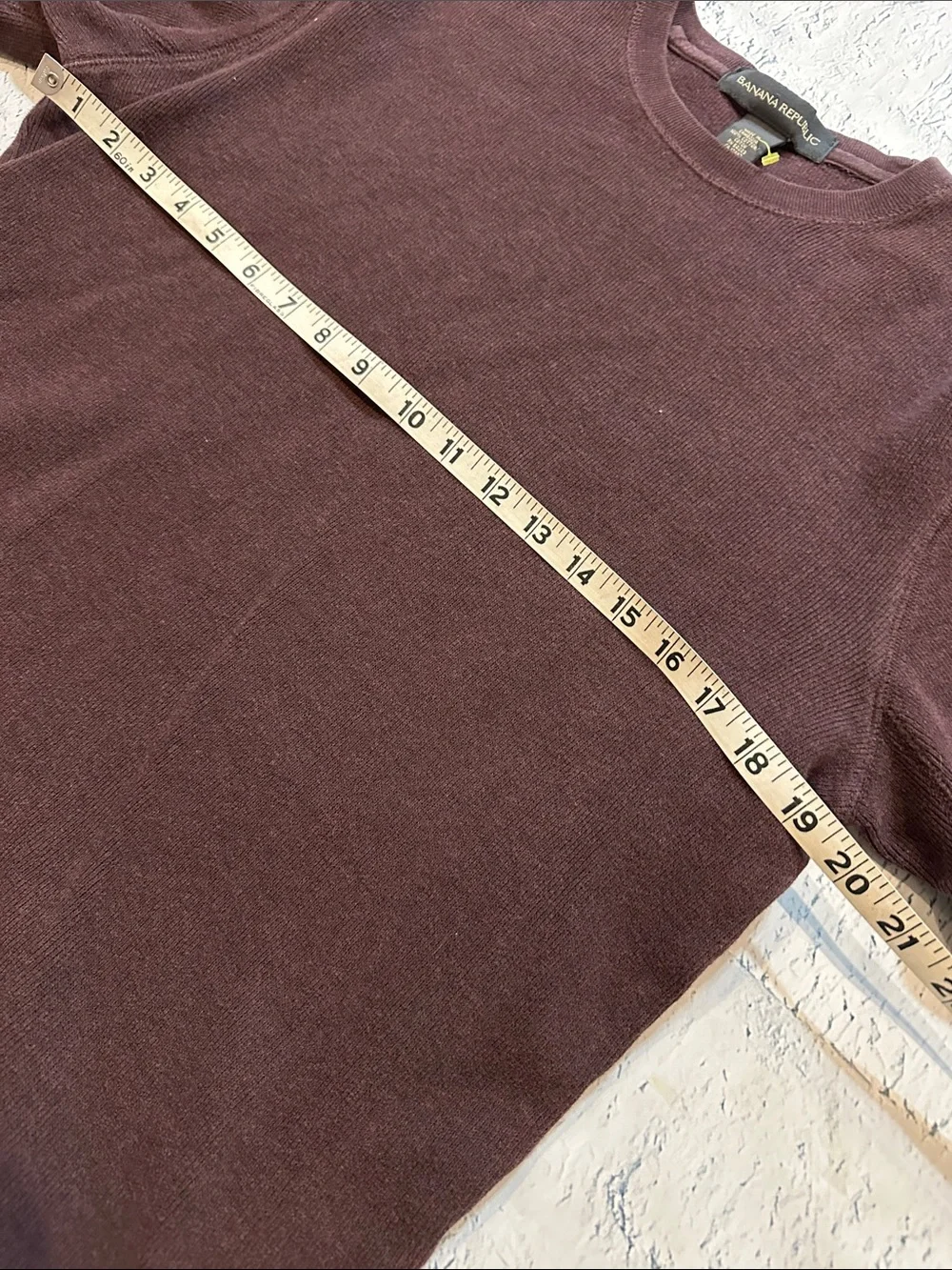 Men's Crewneck Heavy ribbed Shirt in Dark Brown